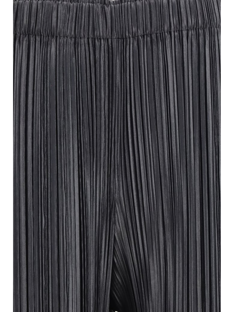 pleated pants razor black by Selfnex