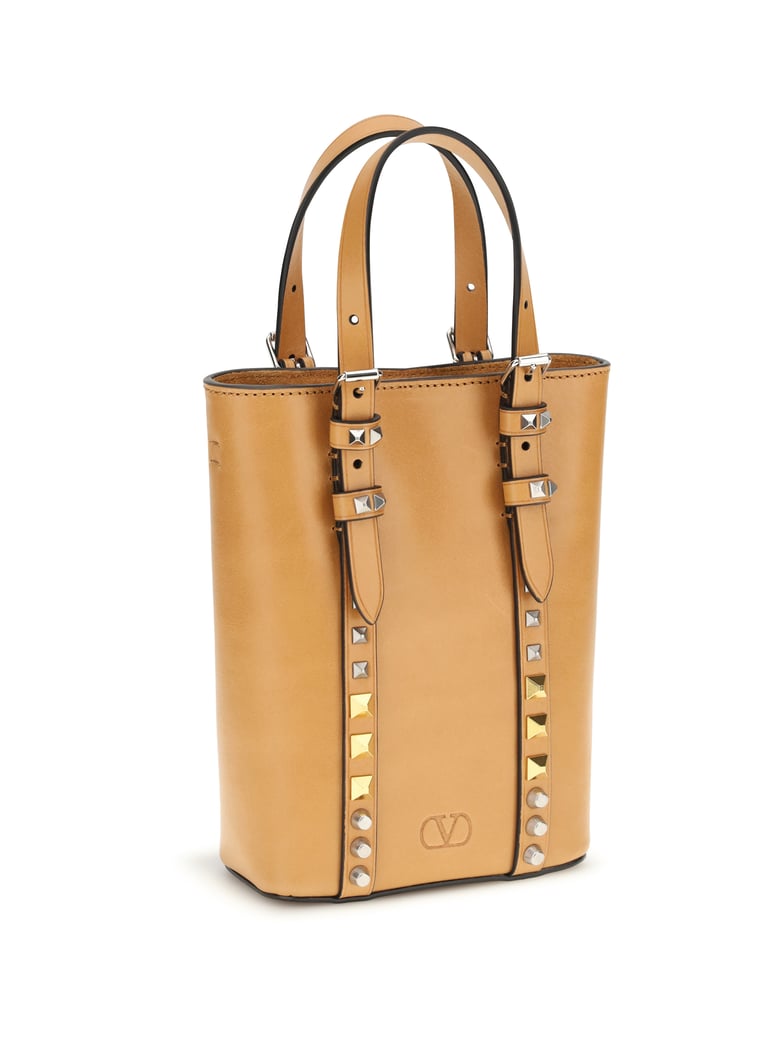 shoulder bag rockstud mini natural camel by Selfnex