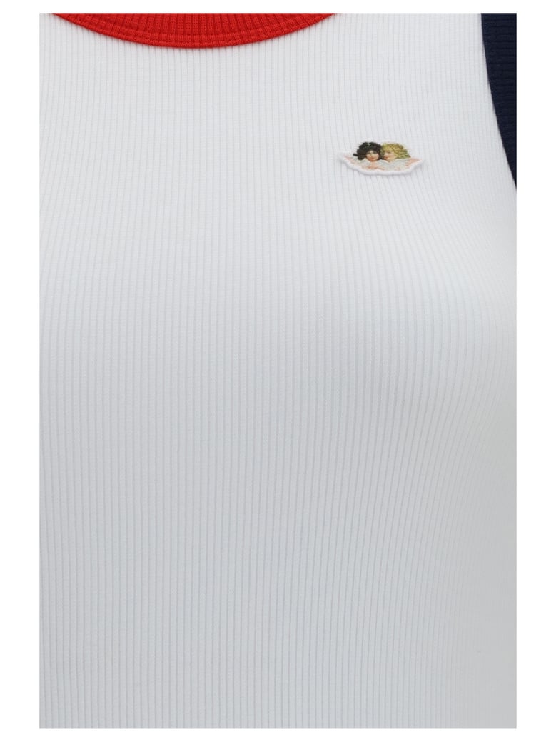 midi dress ribbed cotton multicolour by Selfnex