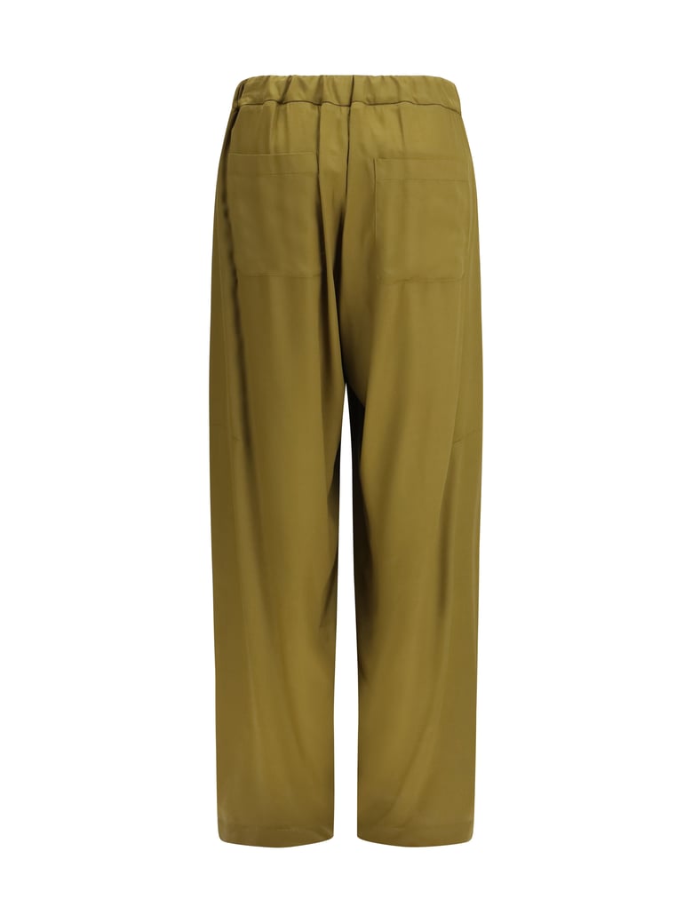 trousers barrel-leg taupe by Selfnex
