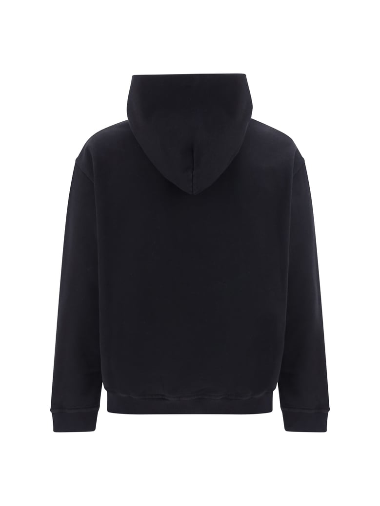 hoodie black/white embroidery by Selfnex