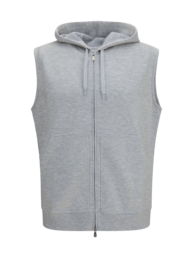 cotton vest pearl grey/medium grey by Selfnex