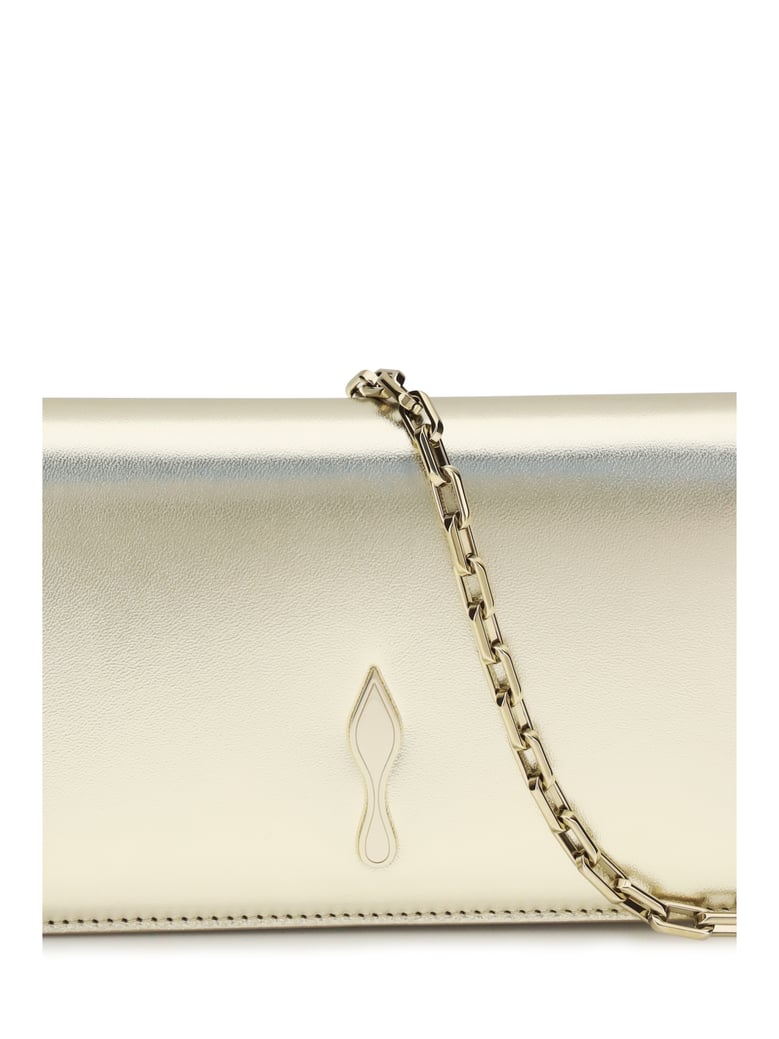 clutch bettina platinum/gold laminated leather by Selfnex
