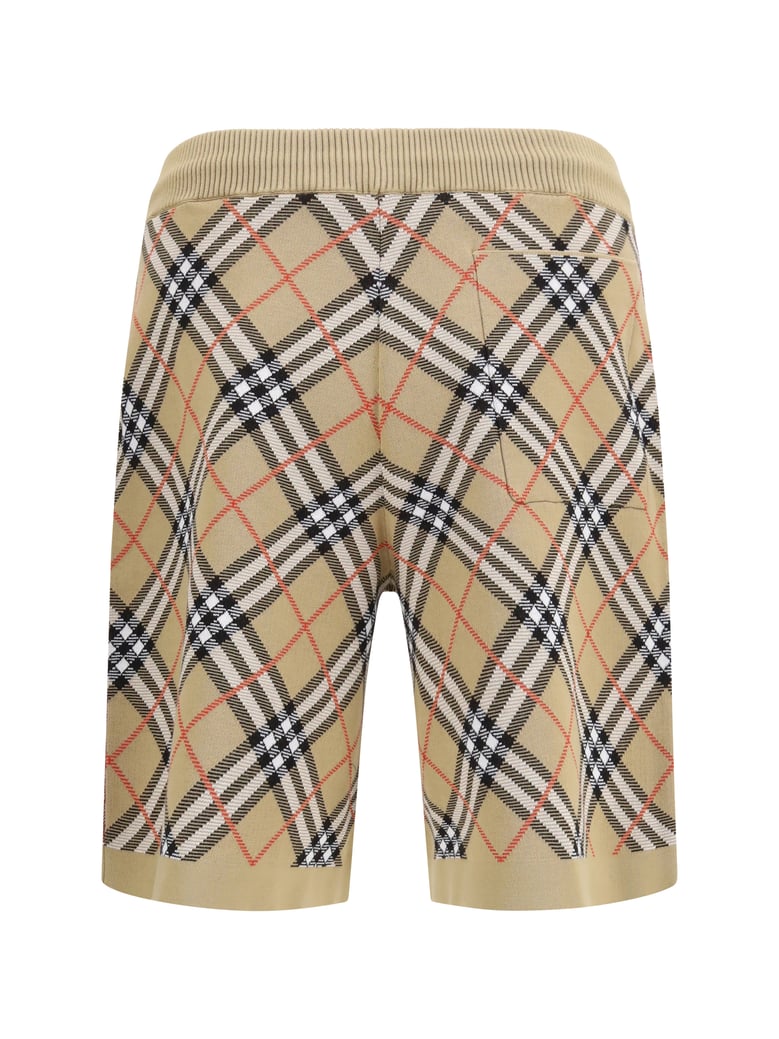 shorts check cotton blend sand by Selfnex