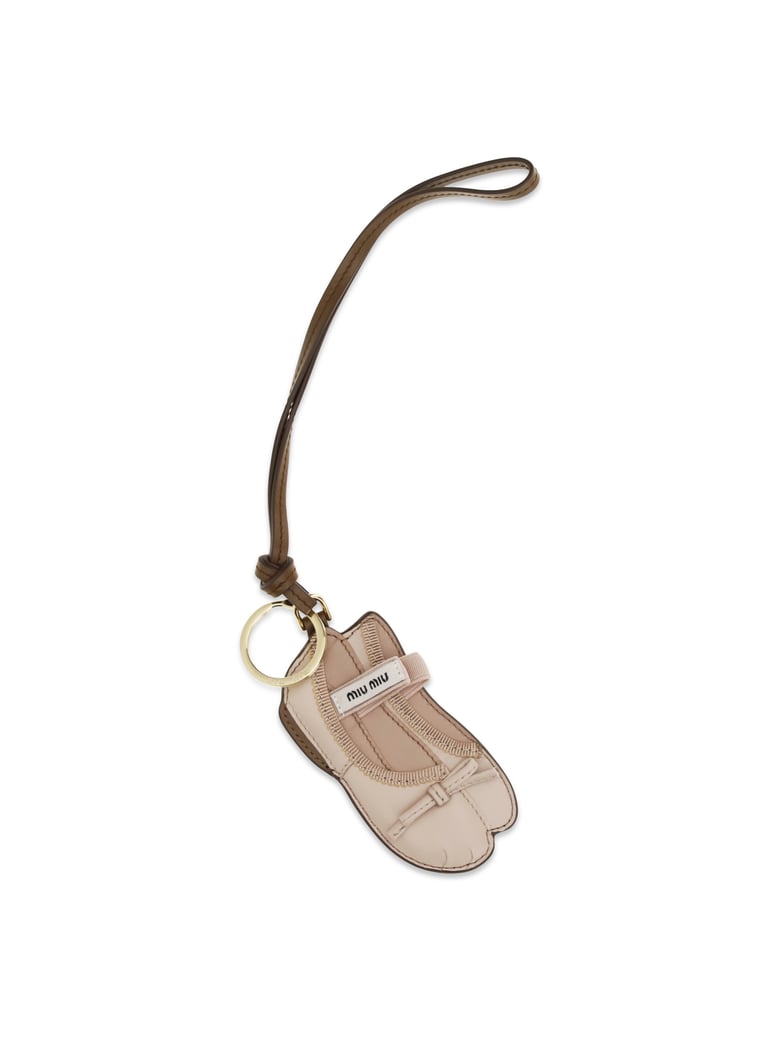 leather keyring ballet water lily by Selfnex