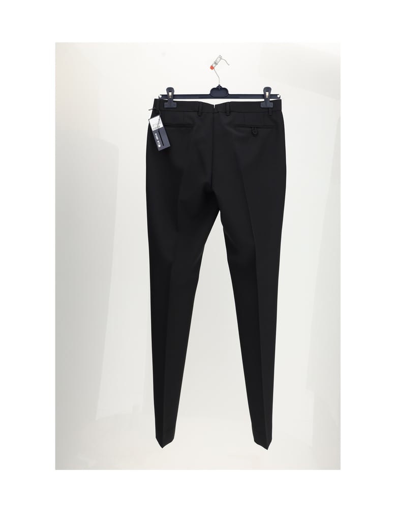 trousers black mohair-blend by Selfnex