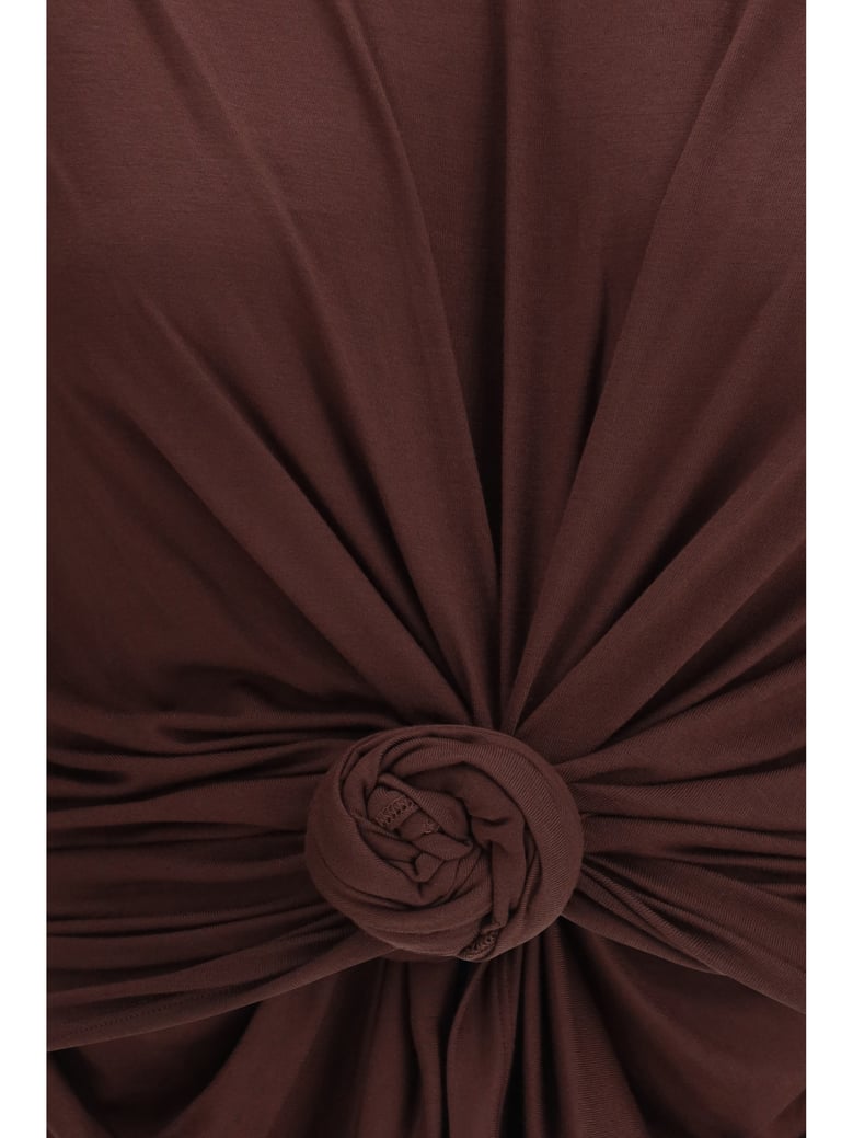 t-shirt knotted brown by Selfnex