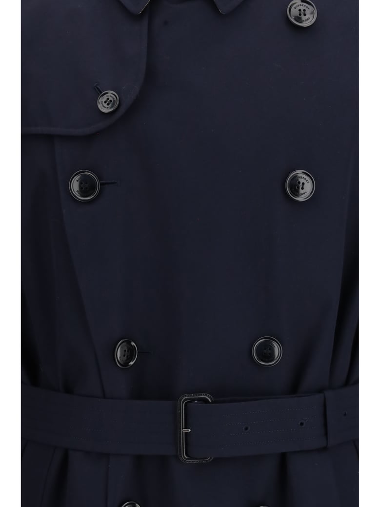 trench coat coal blue by Selfnex