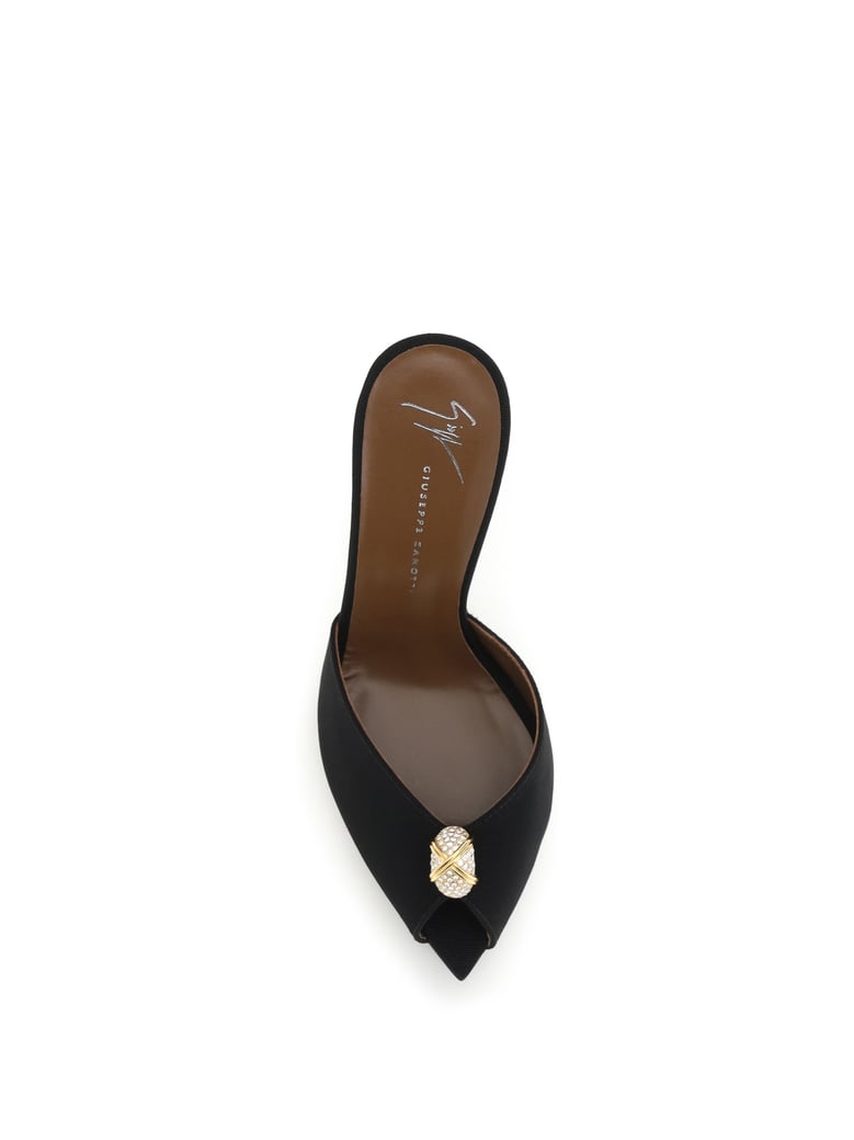 mule sandals intrigo black by Selfnex