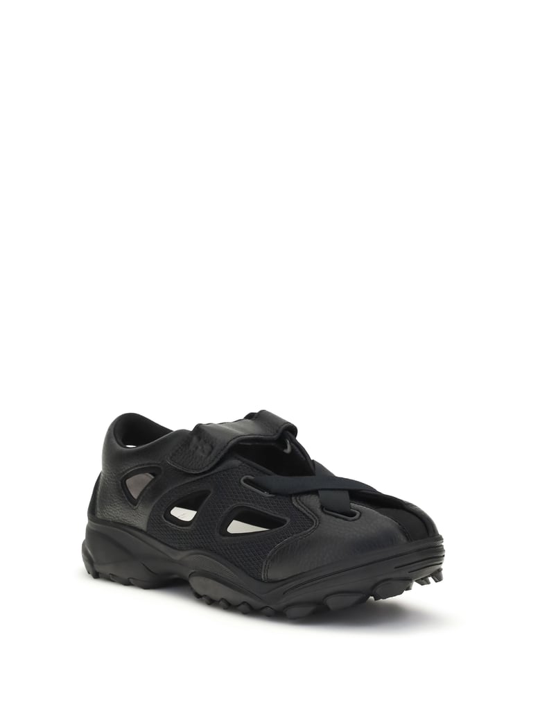 sandals gsg9 black leather by Selfnex