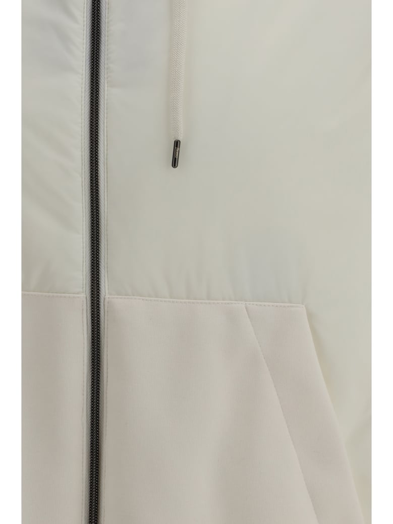 hooded jacket white by Selfnex