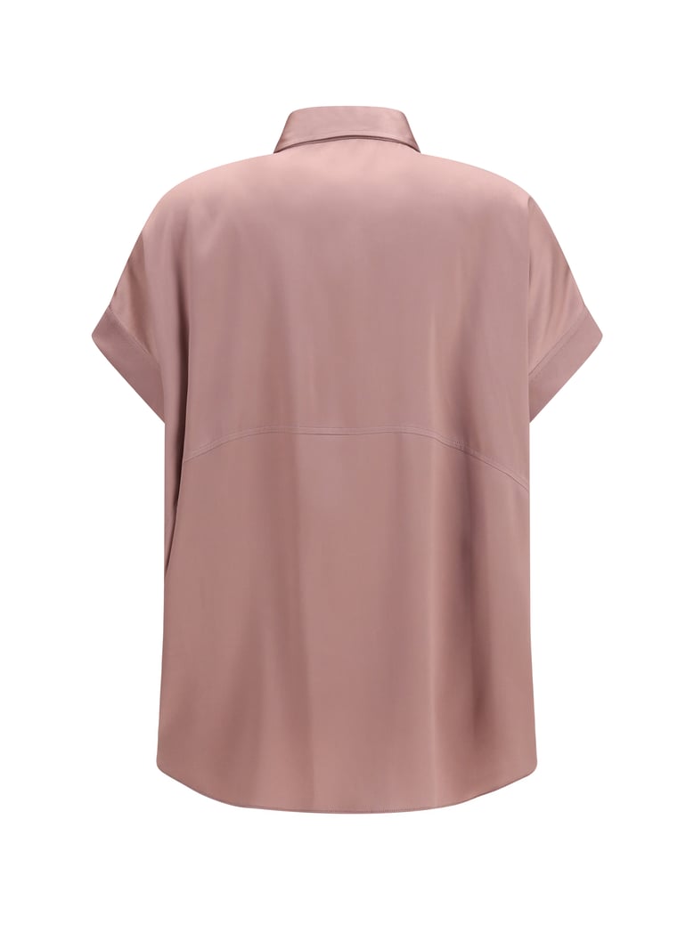 silk shirt dusty rose by Selfnex