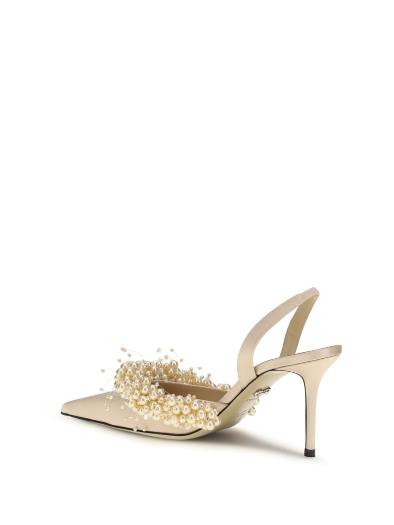 slingback pumps golden by Selfnex