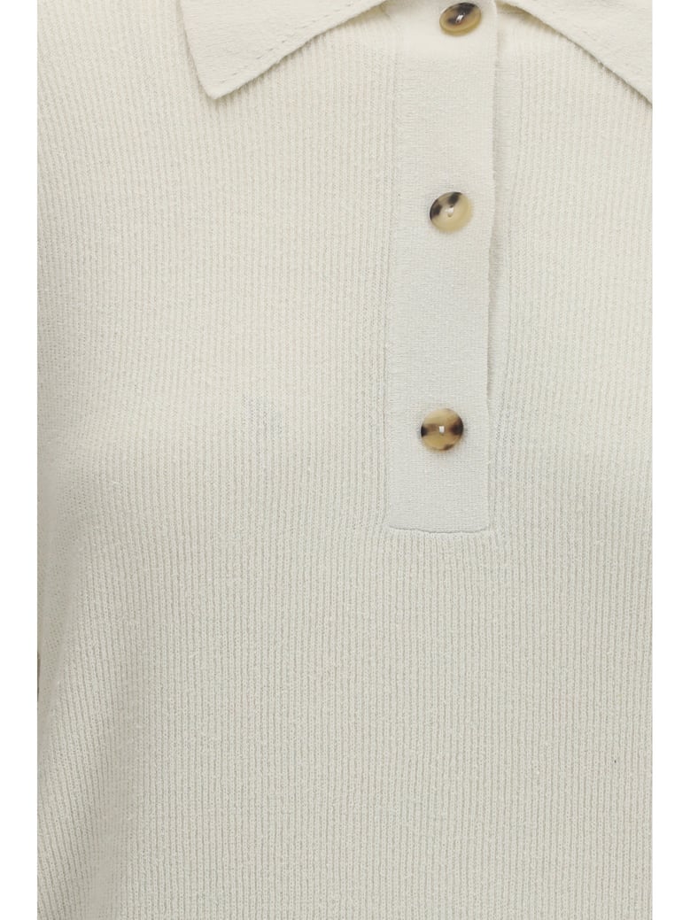 long-sleeve sweater white silk by Selfnex