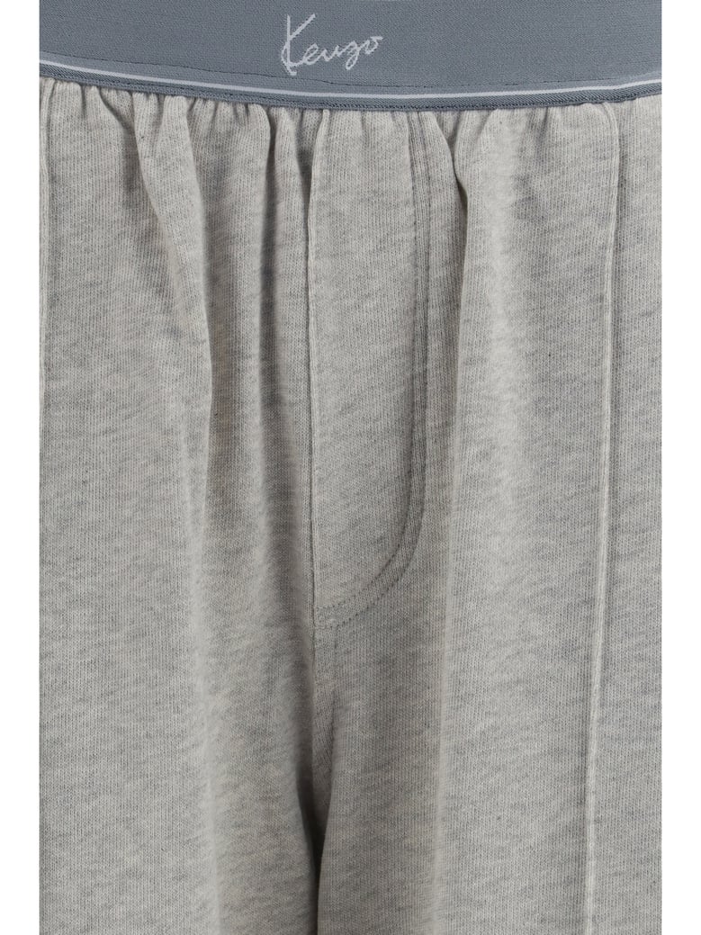 trousers signature stretch cotton light grey by Selfnex