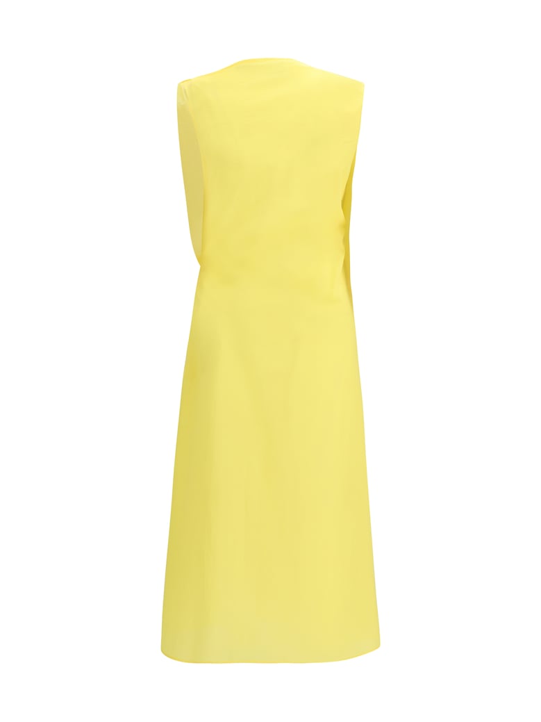 dress drapped midi yellow by Selfnex