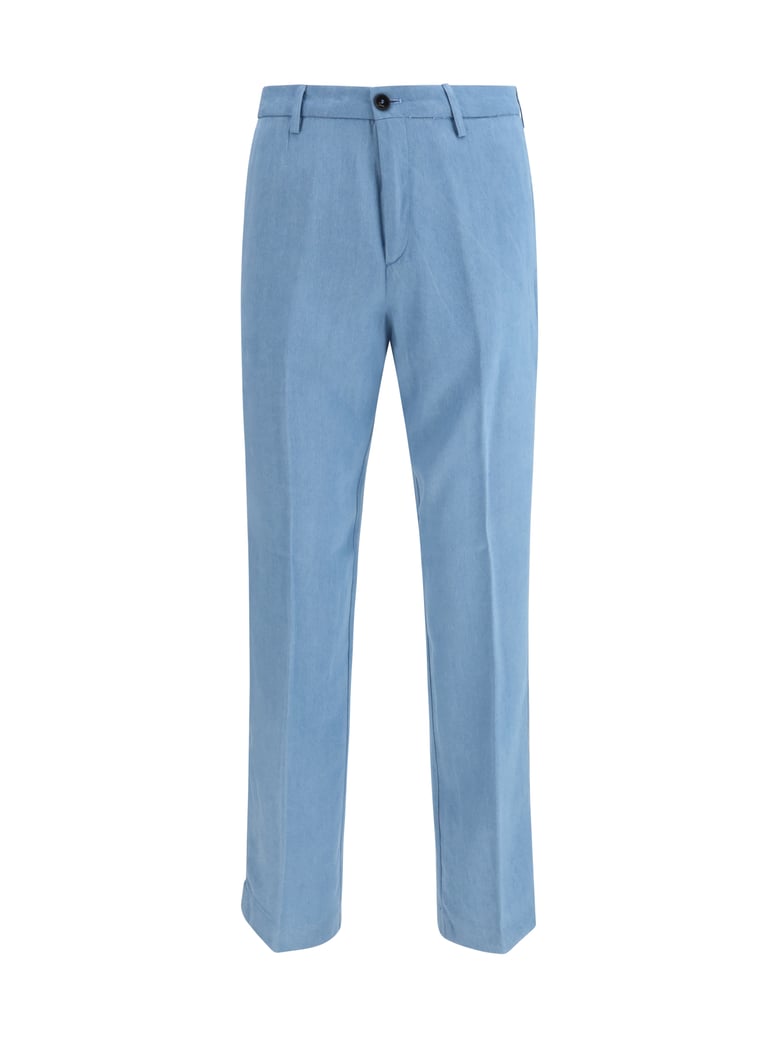 tailored trousers in cerulean by Selfnex