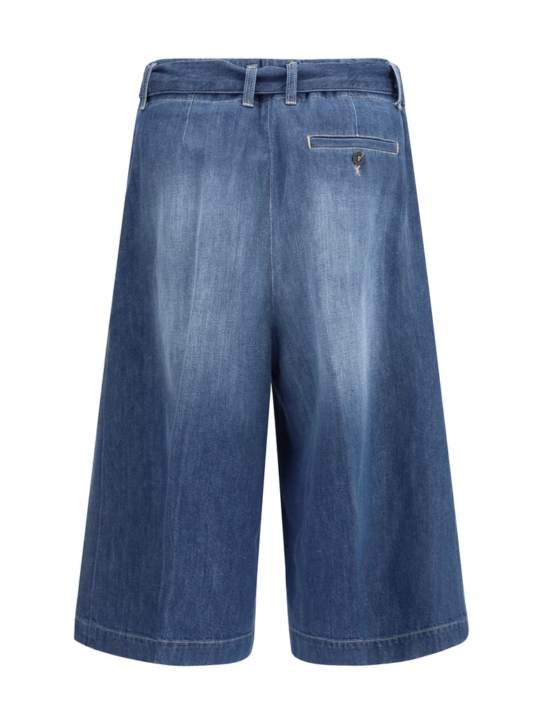 cotton shorts medium blue by Selfnex