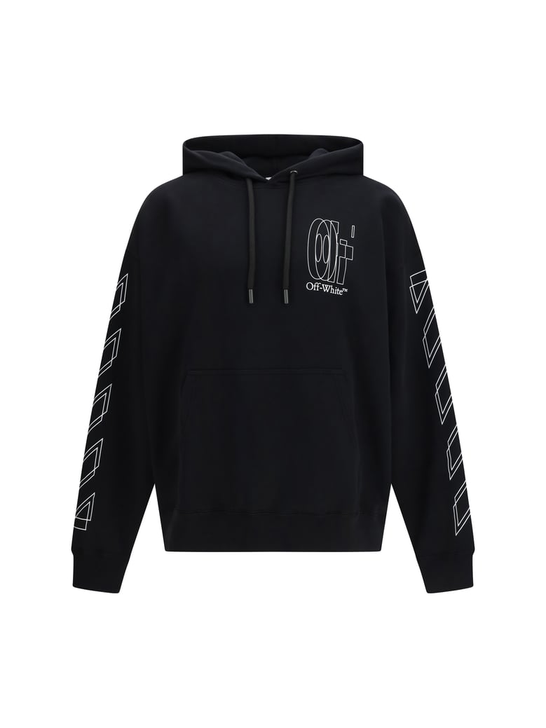 hoodie big double arrow black by Selfnex
