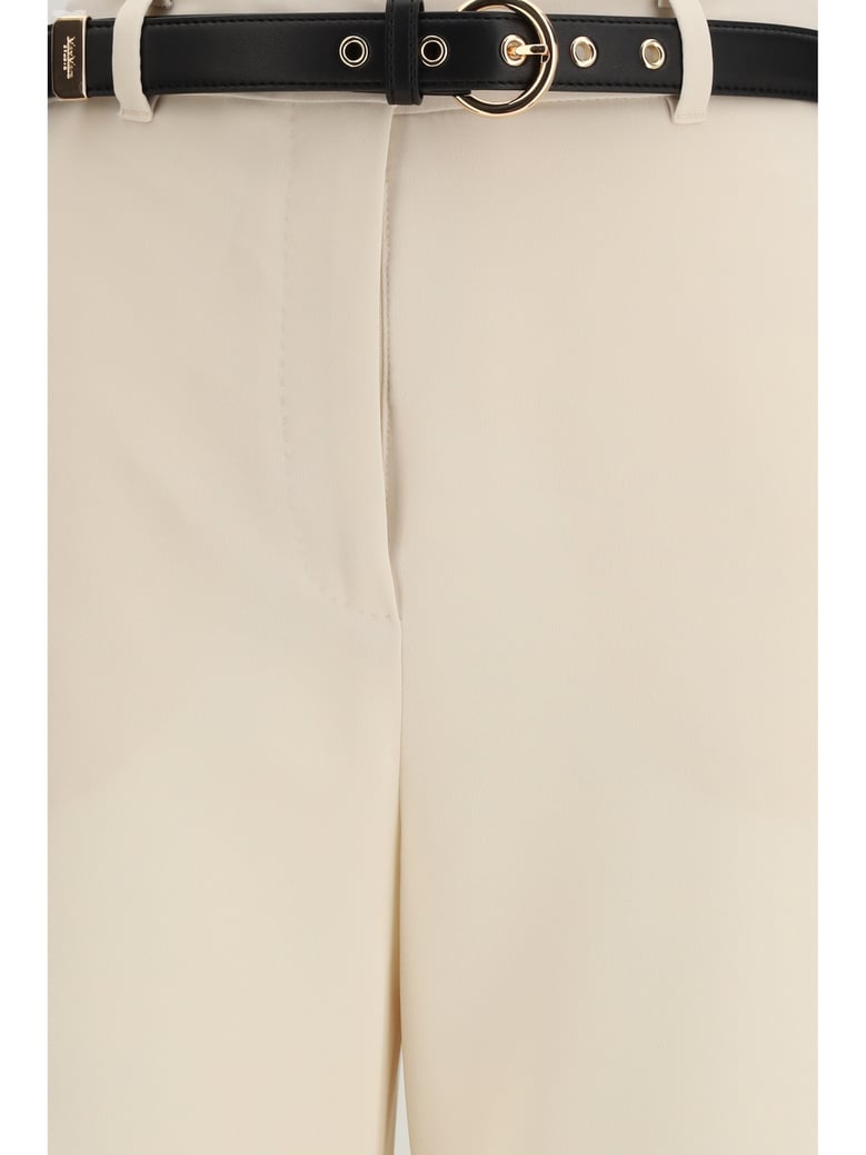 wide-leg pants beige by Selfnex