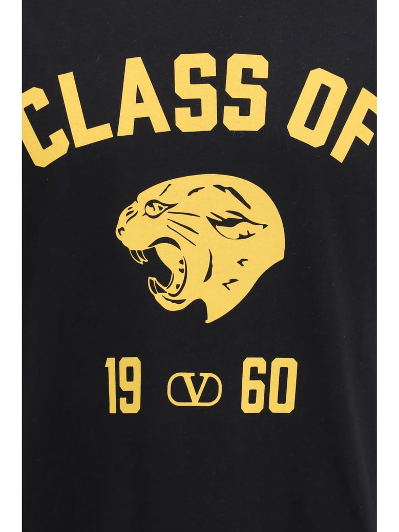 t-shirt panther print black/yellow by Selfnex
