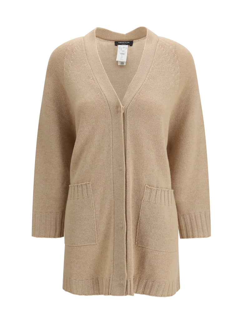 cardigan fine knit v-neck by Selfnex