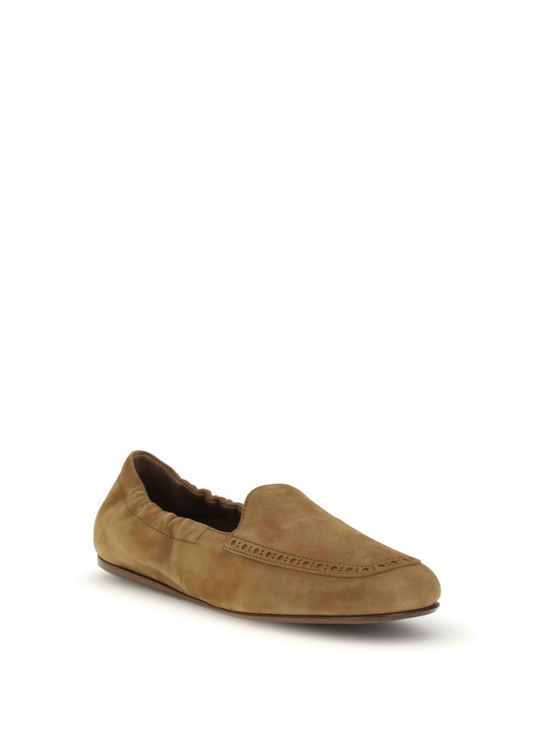 suede loafers walnut by Selfnex