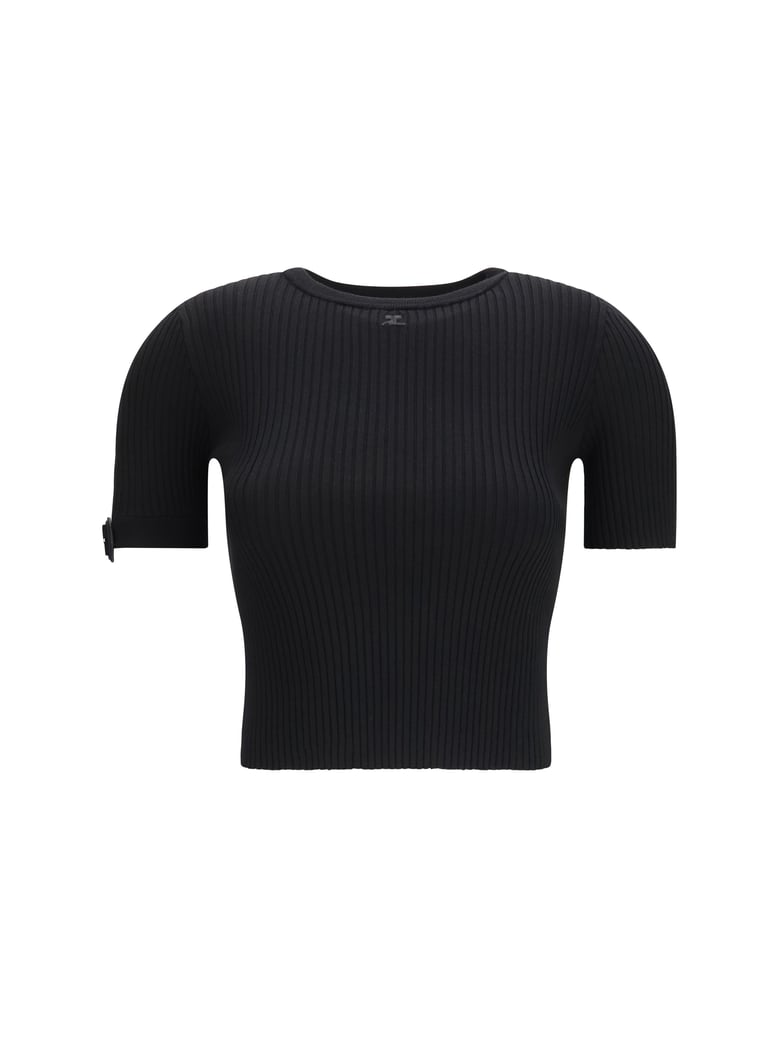 crop top ribbed black by Selfnex