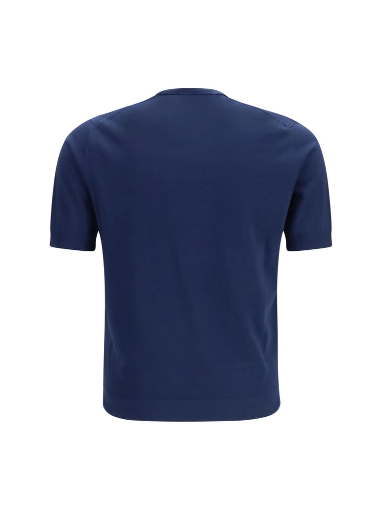 knit c-neck cotton blue by Selfnex