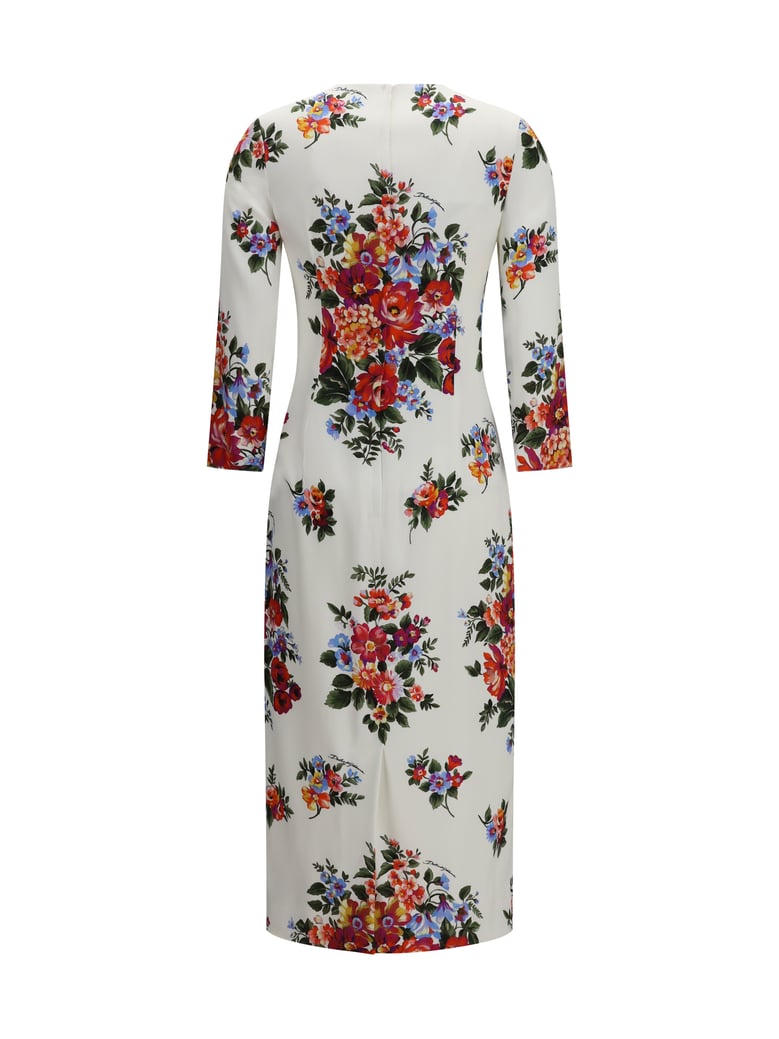 dress floral print stretch viscose by Selfnex