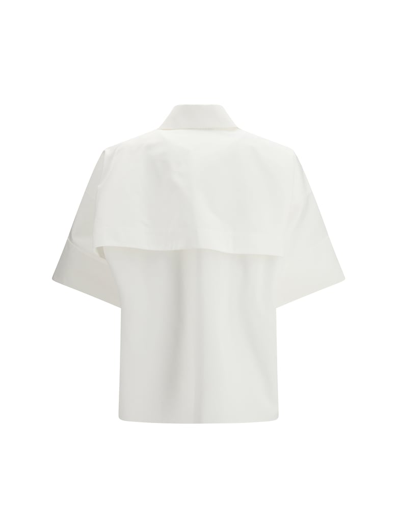 poplin shirt white by Selfnex