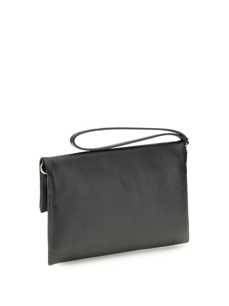 baguette clutch bag black/soft gold by Selfnex