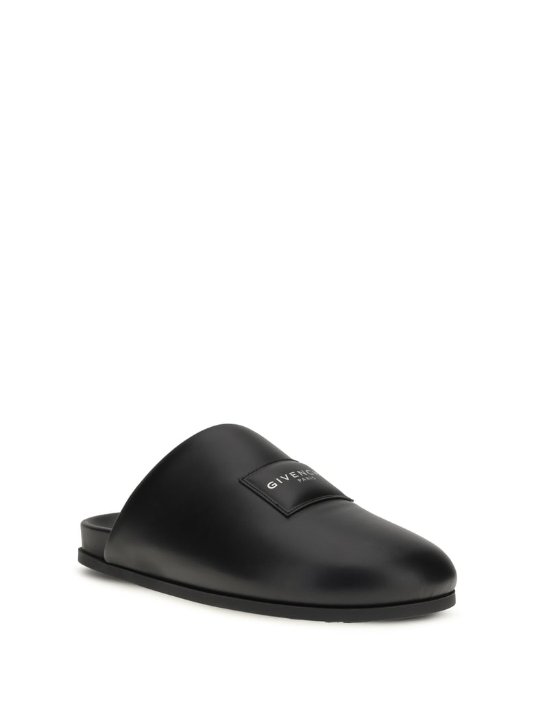 leather mules black by Selfnex