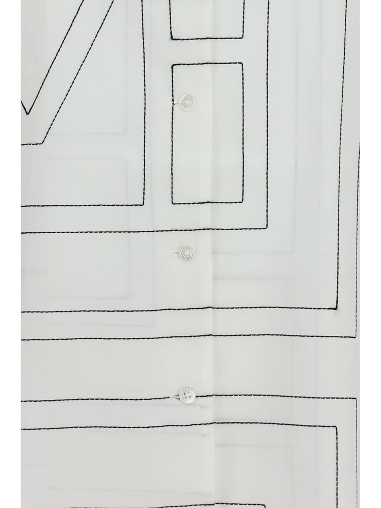 shirt pj monogram white/black by Selfnex