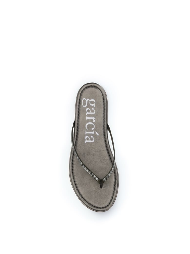 flip-flops olivade satin-greige by Selfnex