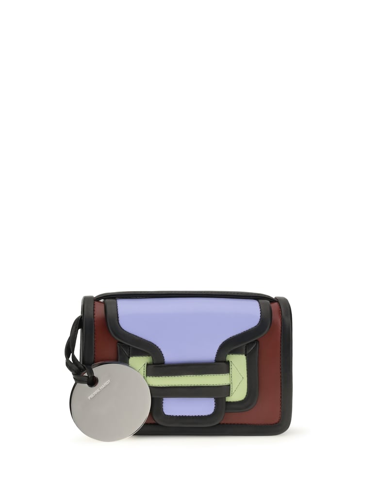 shoulder bag alpha calf leather carmine/black by Selfnex