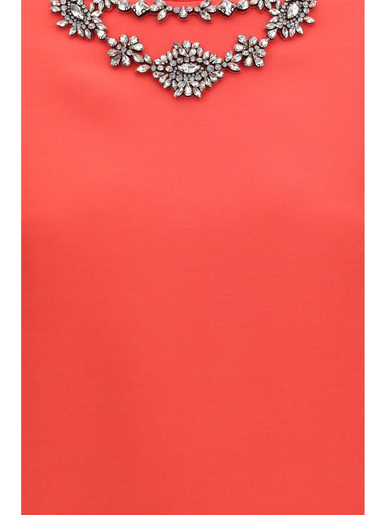 dress crew-neck coral pink/silver by Selfnex