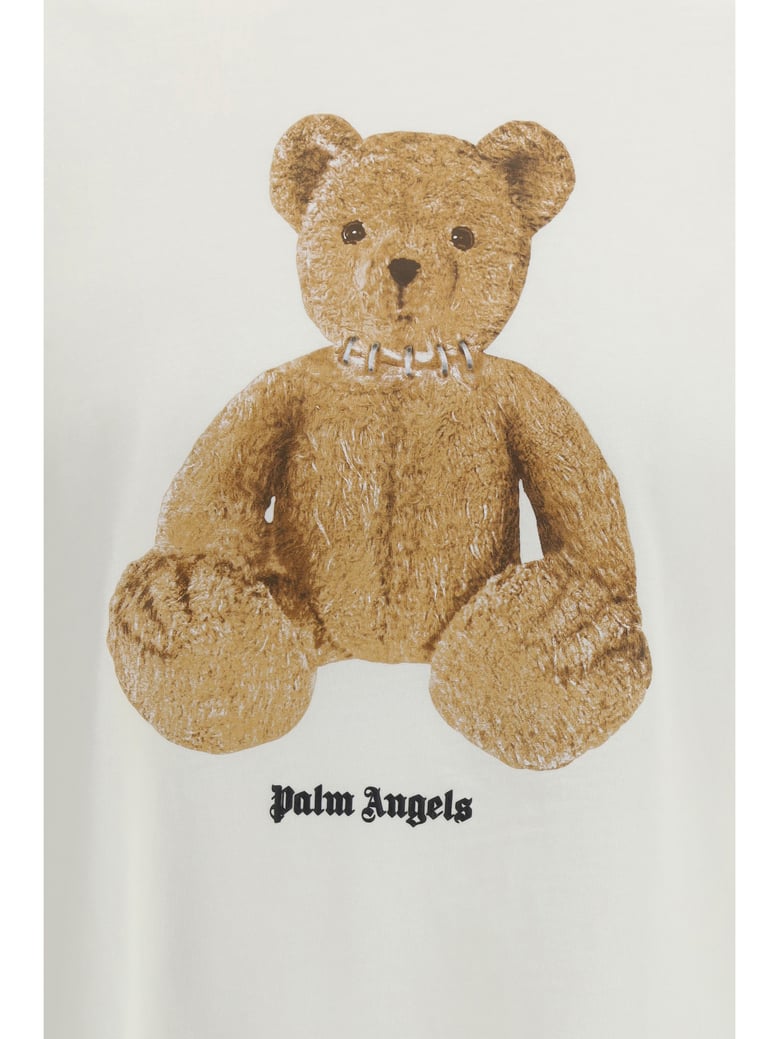 t-shirt bear print off white/brown by Selfnex