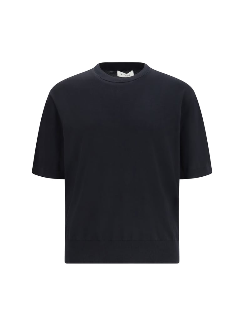 t-shirt cotton knit black by Selfnex