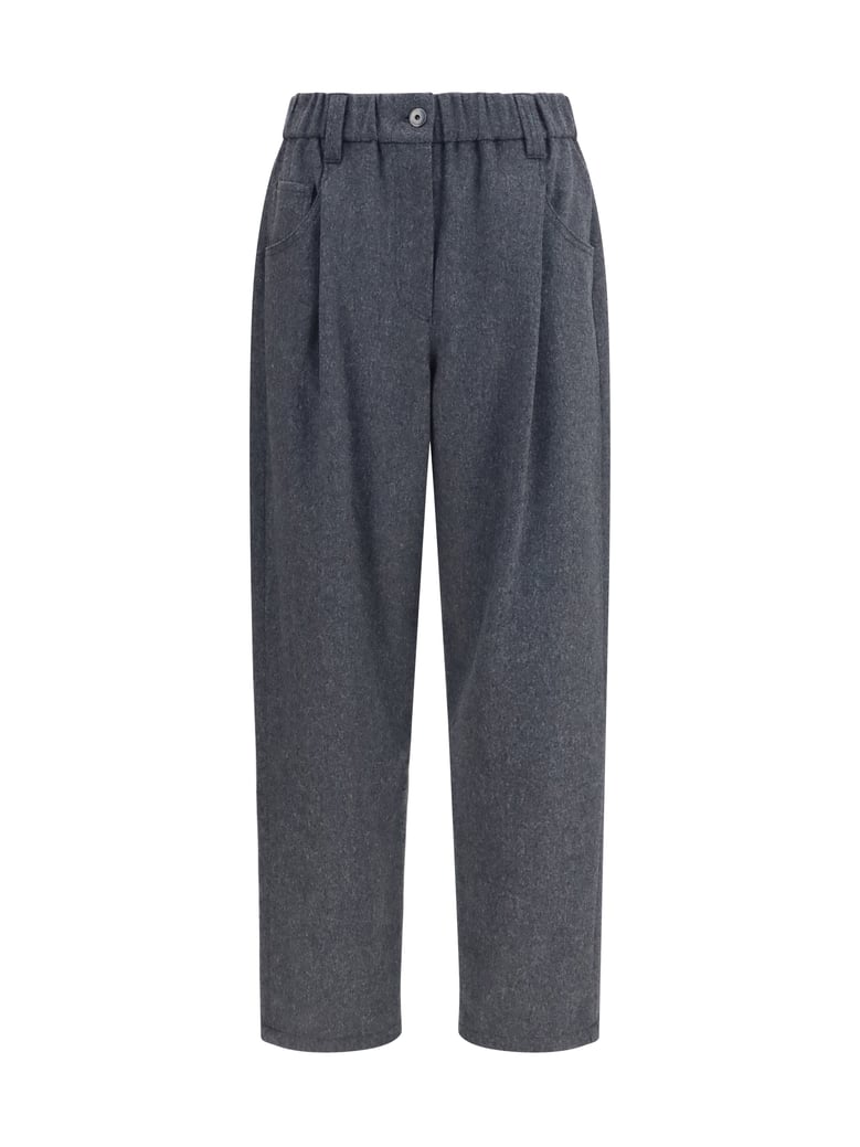pants stretch wool anthracite by Selfnex