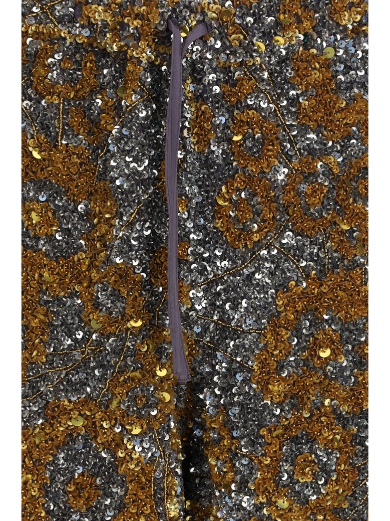 shorts sequin-embellished silver by Selfnex