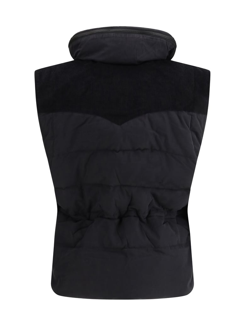 padded gilet olfa faded black by Selfnex