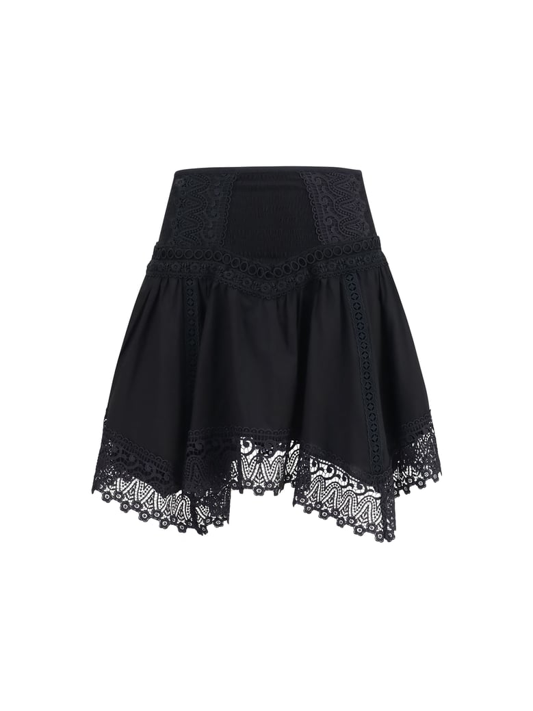 skirt taléa sangallo lace black by Selfnex