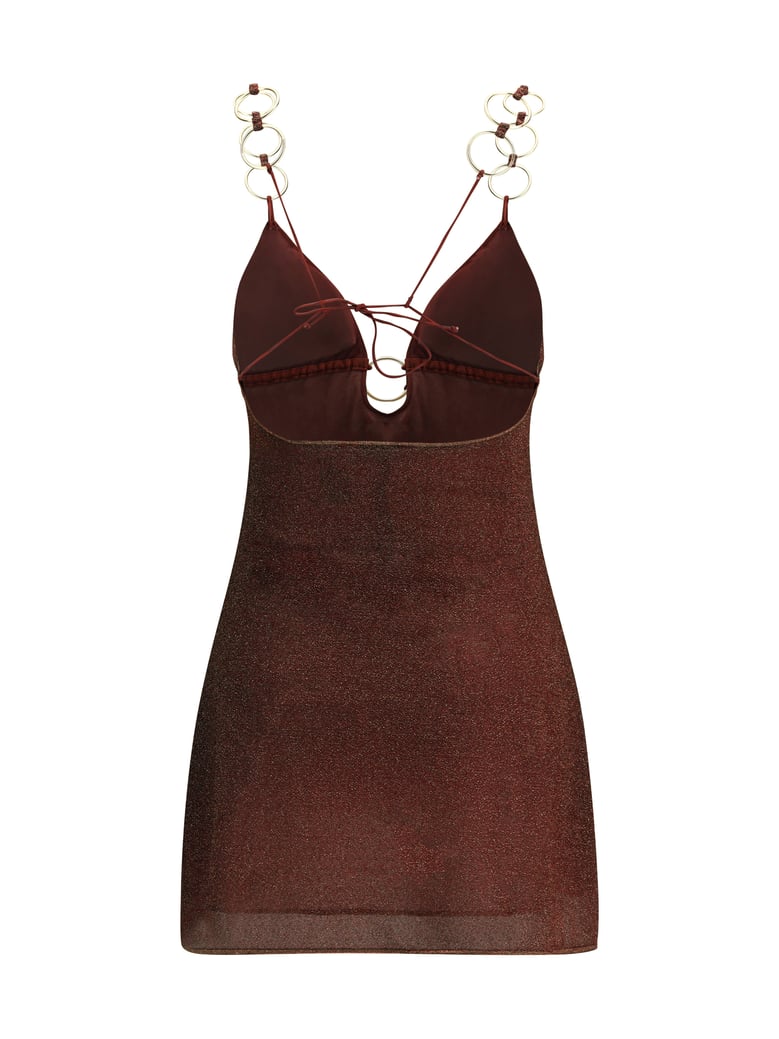 mini dress lumière ring chocolate by Selfnex