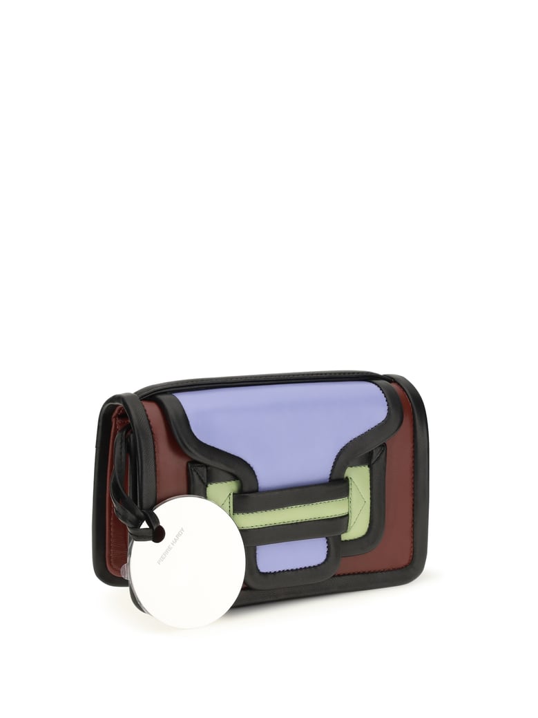 shoulder bag alpha calf leather carmine/black by Selfnex