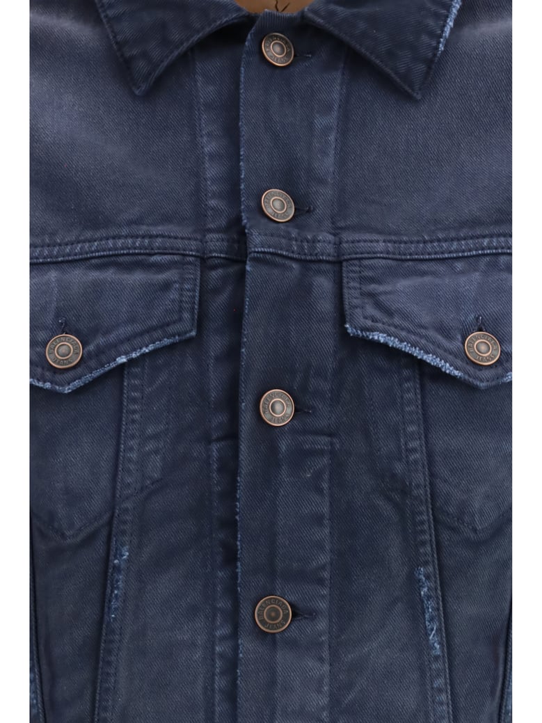 trucker jacket navy/dirty dark blue by Selfnex
