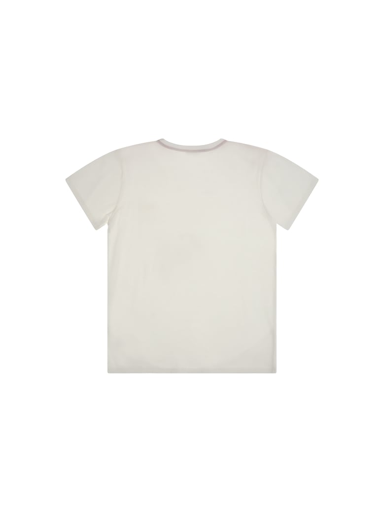 cotton t-shirt white/red by Selfnex