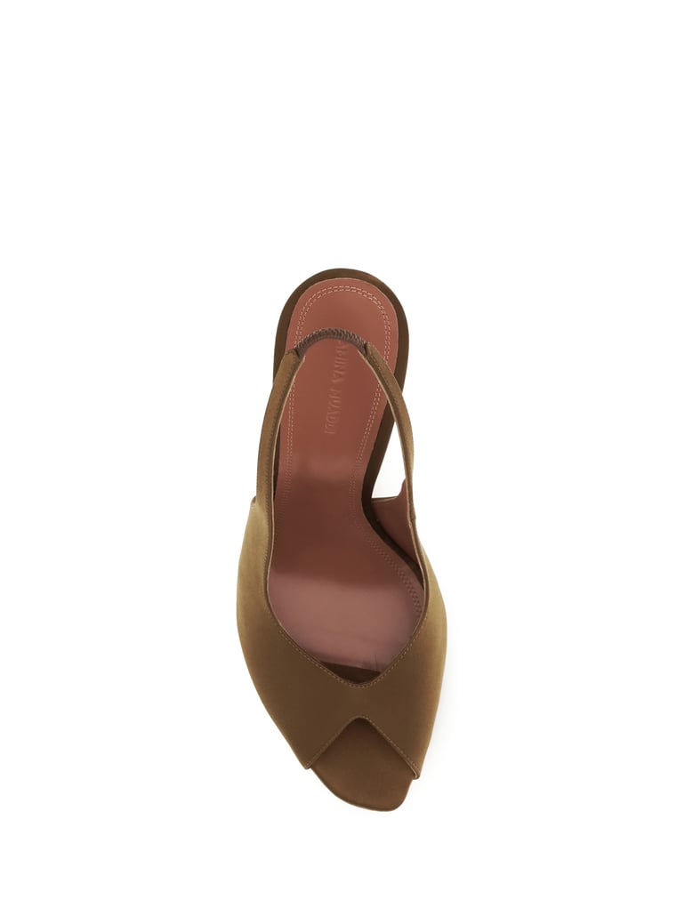 slingback sandals kristina mocha by Selfnex