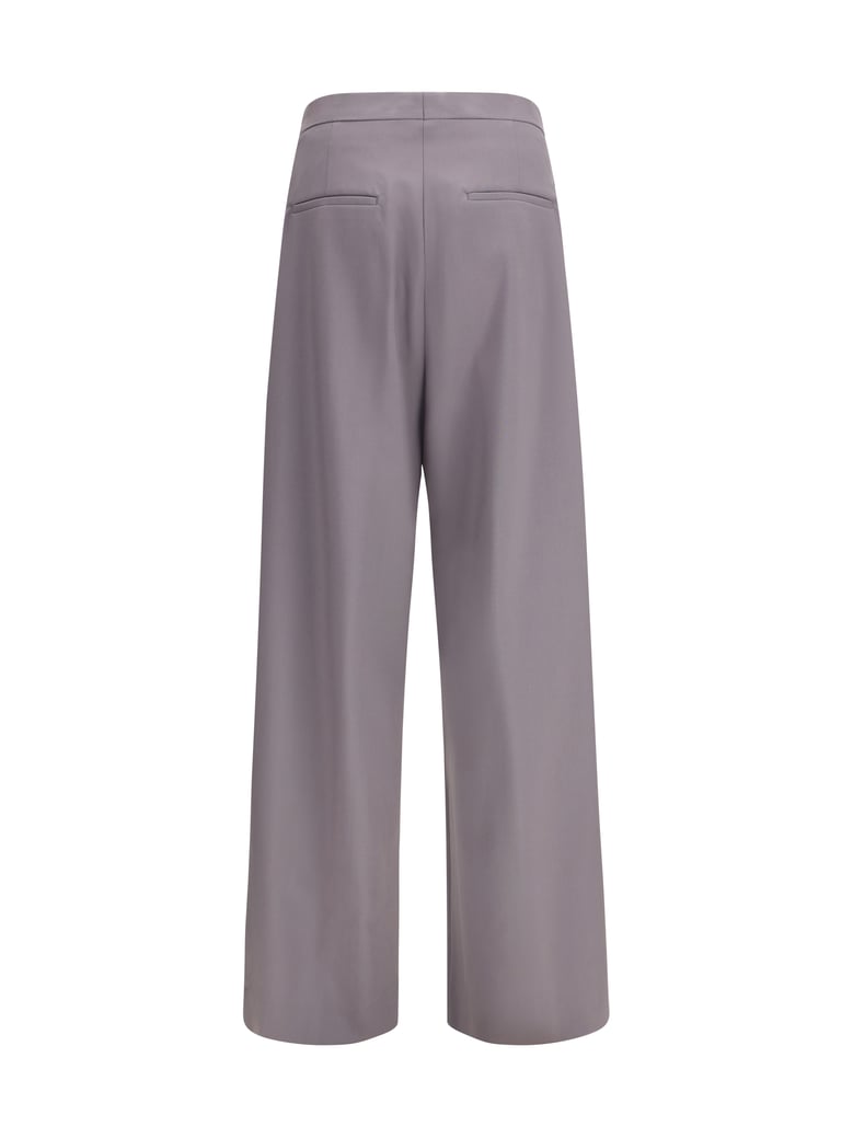 trousers preaches bis wool-mohair grey by Selfnex
