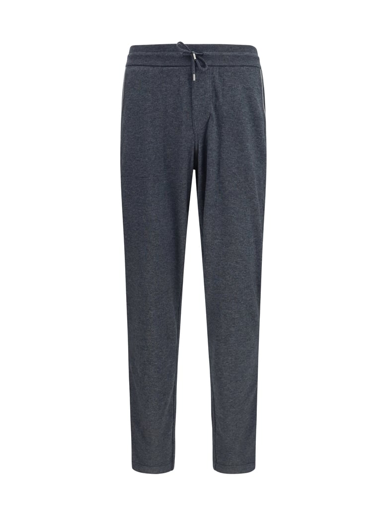 cashmere sweatpants grey melange by Selfnex